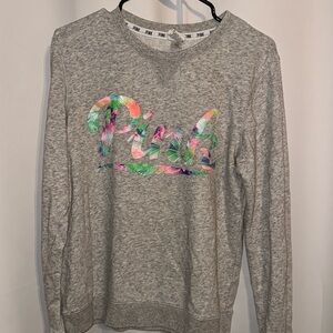 PINK Victoria’s Secret Gray Crewneck Sweatshirt | Small